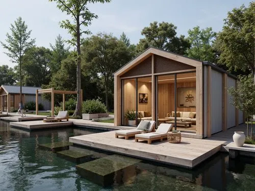 floating huts,pool house,summer house,inverted cottage,summerhouse,holiday villa,summer cottage,amanresorts,houseboat,houseboats,house by the water,cube stilt houses,luxury property,cabanas,bungalows,deckhouse,cubic house,outdoor pool,prefabricated,holiday home