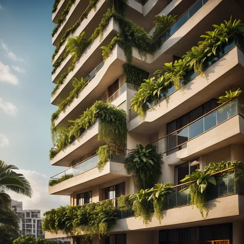 block balcony,balcony garden,balconies,condominium,balcony plants,vedado,residential tower,residential building,3d rendering,terraces,apartment block,apartment building,tropical house,skyscapers,las olas suites,condo,royal palms,apartment blocks,garden elevation,honolulu creeper,Photography,General,Cinematic