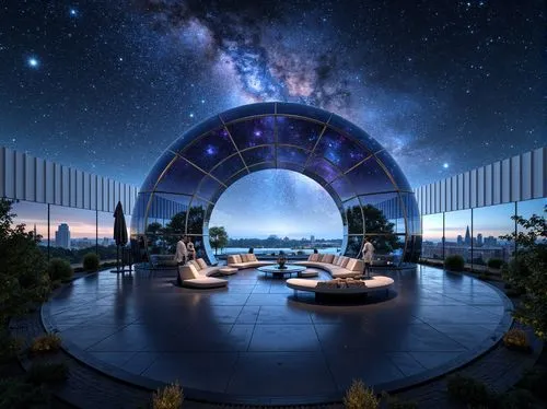 planetariums,stargates,ringworld,planetarium,futuristic art museum,spaceport,universum,sky space concept,starscape,epcot spaceship earth,futuristic landscape,spaceports,skylon,epcot ball,cosmosphere,arcology,space port,walt disney center,futuristic architecture,lotusphere