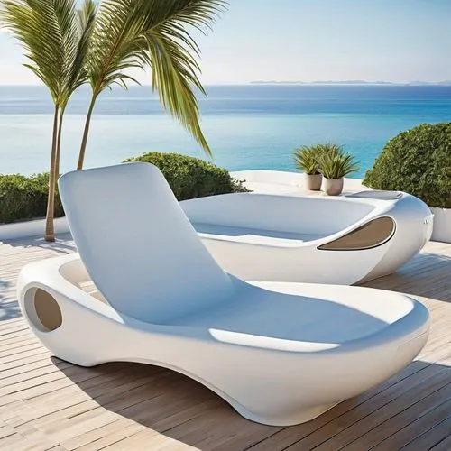 beach furniture,outdoor furniture,chaise lounge,patio furniture,garden furniture,water sofa,Photography,General,Realistic