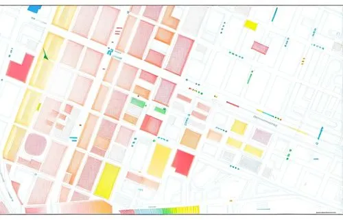 abstract diagrammatic mapping, keep the general color scheme, ONLY PUT COLOR FOR WHAT CURRENTLY HAS COLOR,street map,colorful city,city blocks,spatial,metropolises,demolition map,mapped,abstract multi