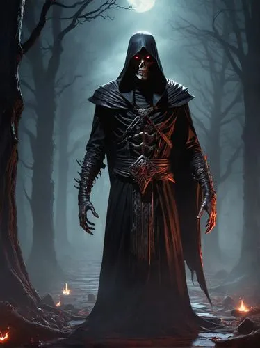 grimm reaper,grim reaper,darklord,morgoth,gorgoroth,moonsorrow,necromancer,angmar,underdark,reaper,death god,occultist,nekron,ravenloft,darkforce,tenebrous,nightstalker,dark art,abaddon,sith,Conceptual Art,Fantasy,Fantasy 20