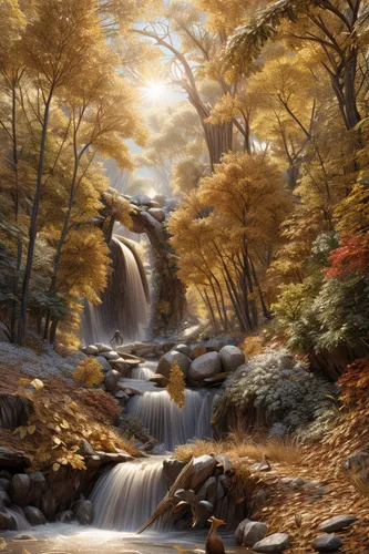 autumn landscape,autumn scenery,fall landscape,autumn background,autumn forest,autumn idyll,robert duncanson,fantasy landscape,forest landscape,mountain stream,autumn mountains,landscape background,brook landscape,autumn in japan,golden autumn,fantasy picture,nature landscape,river landscape,deciduous forest,the autumn