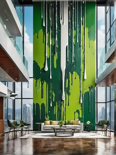 glass wall,modern decor,splash paint,interior modern design,water dripping,graffiti splatter,green waterfall,wall paint,contemporary decor,interior design,green living,paint splatter,wetpaint,dripping,painted tree,andaz,glass painting,house painting,interior decoration,marble painting,Conceptual Art,Graffiti Art,Graffiti Art 08