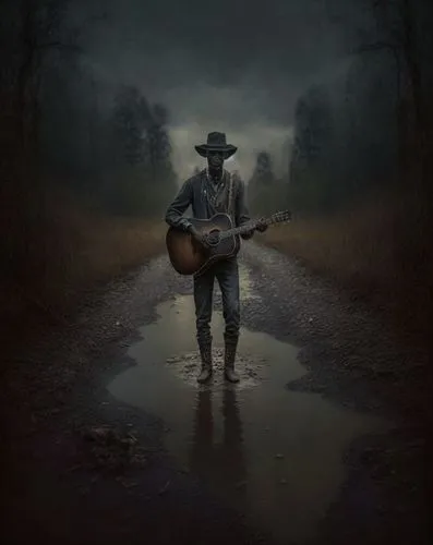 banjo player,country song,pilgrim,danthebluegrassman,guitar player,troubador,troubadour,lonesome,country road,django,road forgotten,musician,farmer in the woods,rdr,cavaquinho,vaquero,bluesman,bandito