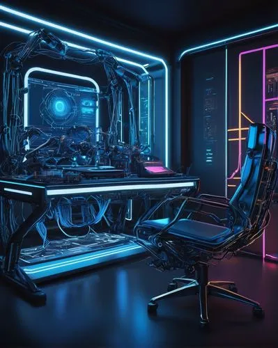 computer room,new concept arms chair,ufo interior,sci fi surgery room,neon human resources,computer desk,3d render,spaceship space,club chair,computer workstation,cinema 4d,futuristic,desk,working space,modern office,secretary desk,office chair,chairs,cyber,neon coffee,Illustration,Black and White,Black and White 10