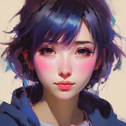 marinette,shimei,overpainting,digital painting,blue painting,girl portrait,ultramarine,manami,fantasy portrait,haru,artist color,nadeshiko,seiran,world digital painting,jiarui,face portrait,fiora,ichigo,hinata,study,Conceptual Art,Sci-Fi,Sci-Fi 22