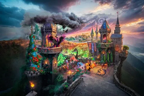 fantasyland,3d fantasy,fairy tale castle,fantasy picture,fantasy world,imaginationland