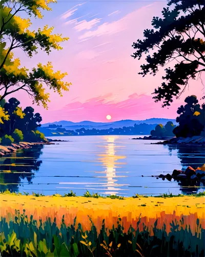 evening lake,landscape background,japan landscape,lake,waterscape,sayama lake,lakeside,an island far away landscape,summer evening,beautiful lake,dusk background,the lake,lake tanuki,small landscape,nature background,mountainlake,world digital painting,river landscape,landscape,nature landscape,Conceptual Art,Oil color,Oil Color 10