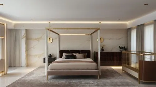 chambre,gold wall,modern room,sleeping room,bedroom,bedchamber,Photography,General,Realistic