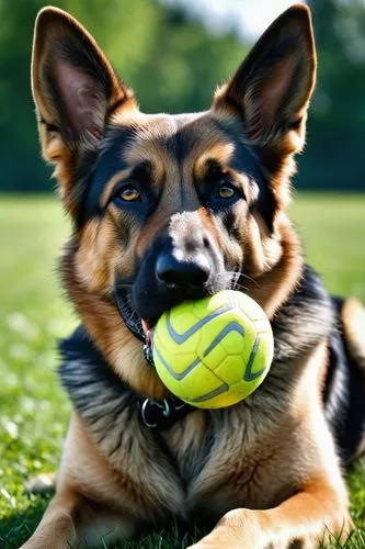 tennis ball,playing with ball,schutzhund,pelota,german shepherd dog,a police dog,dog playing,mwd,tennis,gsd,fetch,dog photography,alsatians,dog chew toy,ball play,frisbee,dogbert,ballhandler,dog training,tennis lesson,Photography,General,Realistic