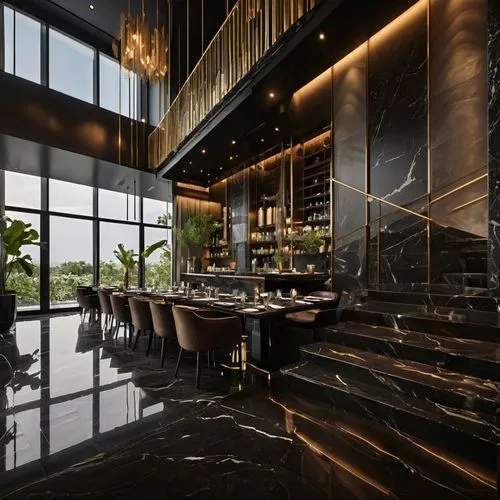 fine dining restaurant,tile kitchen,sathorn,contemporary decor,luxury home interior,andaz,piano bar,interior modern design,sofitel,modern decor,penthouses,modern kitchen interior,brasserie,polished granite,baoli,dining room,glass tiles,chefs kitchen,luxury bathroom,ceramic floor tile