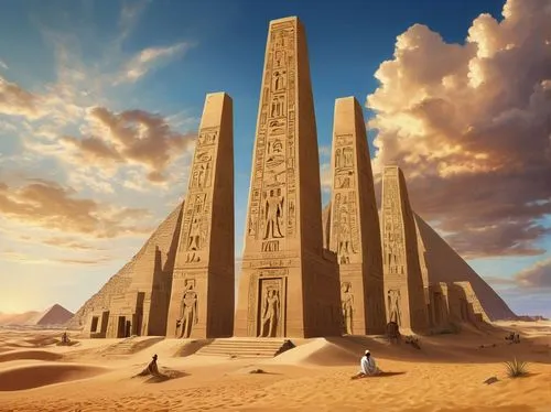 egyptian temple,powerslave,kemet,ancient egypt,obelisk tomb,mastabas,pharaonic,ennead,abydos,asherah,ancient civilization,karnak,obelisks,hieratic,monoliths,mastaba,egyptology,hierakonpolis,ancient egyptian,theed,Illustration,Black and White,Black and White 25