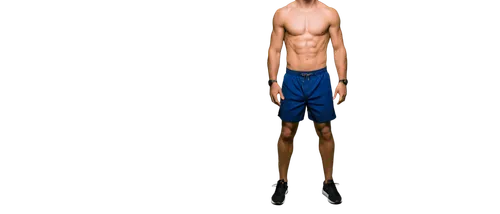 man, muscular, athletic, shirtless, no pants, boxer briefs, strong chest, six-pack abs, toned legs, sneakers, standing, confident pose, natural light, 3/4 composition, shallow depth of field, vibrant 