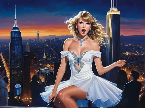 gisele,taylor,swiftlet,beyonc,taytay,cosmogirl,rockettes,talvin,swifty,aylor,kaylor,taylori,big apple,tajmahal,giantess,new york skyline,queen of liberty,lessors,manhattan skyline,fantasy woman,Illustration,Realistic Fantasy,Realistic Fantasy 14