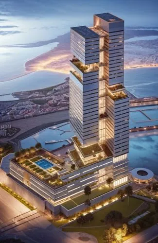 largest hotel in dubai,tallest hotel dubai,habtoor,damac,jumeirah beach hotel,luanda,nakheel,baladiyat,lusail,rotana,aldar,hotel barcelona city and coast,mipim,mubadala,megaproject,qingdao,vinoly,jumeirah,meydan,escala