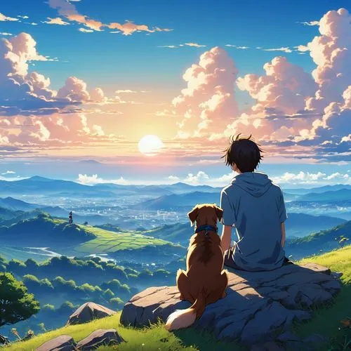 hosoda,ghibli,studio ghibli,violet evergarden,arrietty,boy and dog,kizu,hisaishi,nouaimi,overlooking,shinran,dream world,champloo,atmosphere,the horizon,flcl,summer sky,above the clouds,gainax,favaro,Photography,General,Realistic