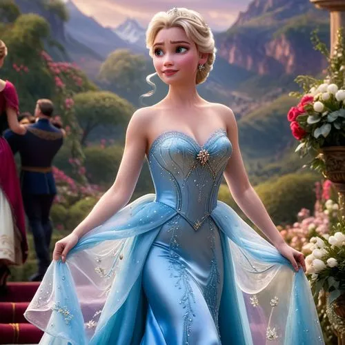 Walt Disney Pictures

Frozen ( Kinofilm CGI serie )

Königin Elsa ( Frozen )

Sie geht elegant die treppenstufen zum Königlichem Ballsaal hinunter
Das Kleid ist an ein paar stellen transparent,elsa,ba