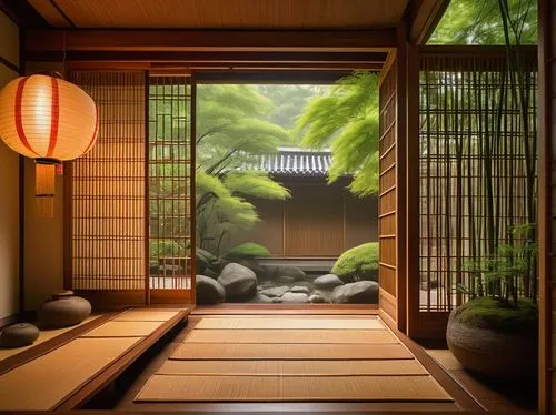 japanese-style room,ryokan,ryokans,japanese zen garden,dojo,tatami,zen garden,chanoyu,teahouse,kyoto,japan garden,tea ceremony,onsen,japanese shrine,bamboo curtain,japanese garden ornament,japanese garden,asian architecture,teahouses,kaiseki,Art,Artistic Painting,Artistic Painting 06