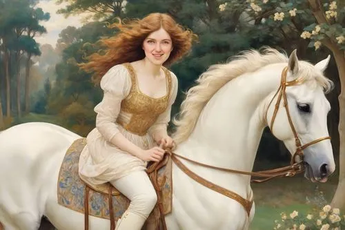 joan of arc,andalusians,a white horse,horseback,equestrianism,centaur,fantasy portrait,white horse,equestrian,constellation unicorn,golden unicorn,arabian horse,two-horses,artemisia,fantasy woman,horse herder,unicorn art,horseback riding,celtic queen,weehl horse