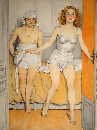 bathers,gurlitt,currin,dossi,botero,negligees,Art,Classical Oil Painting,Classical Oil Painting 42