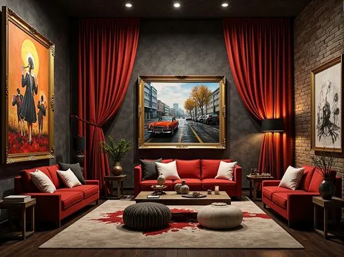 interior decoration,apartment lounge,interior design,luxury home interior,boisset,red wall,livingroom,sitting room,great room,living room,interior decor,contemporary decor,modern decor,chaise lounge,interior modern design,derivable,wallcovering,search interior solutions,luxury hotel,baccarat