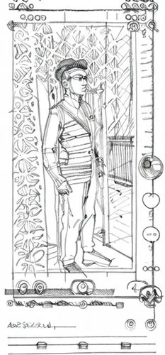 advertising figure,coloring page,frame drawing,coloring pages,pencil frame,camera illustration,male poses for drawing,cd cover,coloring book for adults,magnifier glass,wireframe graphics,coloring page