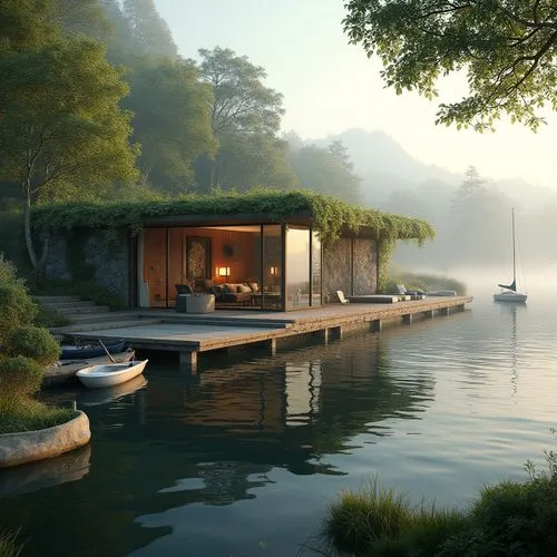 house by the water,floating huts,houseboat,houseboats,boat house,boathouse,summer cottage,boatshed,boat shed,boathouses,house with lake,boat dock,boat landscape,summer house,cottage,undock,dockside,deckhouse,summerhouse,fisherman's hut,Photography,General,Realistic