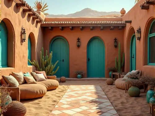 riad,marocco,moroccan pattern,marrakesh,marocchi,morocco,la kasbah,cabana,cabanas,casbah,kasbah,3d rendering,maroc,arabic background,morroco,desert landscape,terracotta tiles,courtyard,roof landscape,desert desert landscape,Photography,General,Realistic