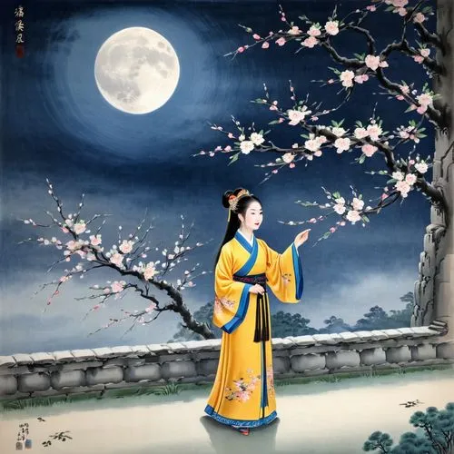 chuseok,hanfu,guqin,the plum flower,zhiyuan,xiaojian,jiaozhi,kunqu,xiuqing,yi sun sin,jingqian,gisaeng,diaochan,zhiqing,rongfeng,xiaohong,jianfei,xiaoqian,oriental painting,xiaohua,Illustration,Realistic Fantasy,Realistic Fantasy 11