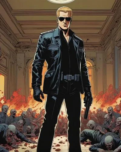 wesker,hellstrom,brubaker,hellblazer,midnighter,cassaday,stegman,kirkman,batou,strucker,stutman,palmiotti,mcniven,macniven,ressler,terminator,steranko,mantlo,eradicator,kubert,Illustration,American Style,American Style 15