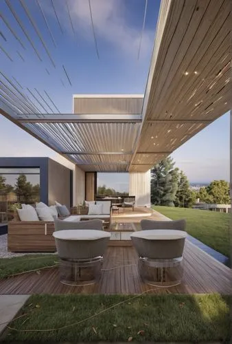 landscape design sydney,landscape designers sydney,garden design sydney,roof landscape,folding roof,roof terrace,dunes house,pergola,modern house,outdoor furniture,patio furniture,mid century modern,m