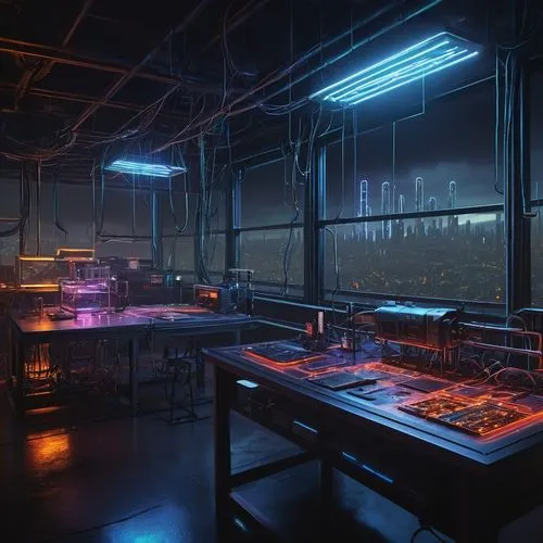 laboratory,nightclub,computer room,refinery,cyberpunk,chemical laboratory,laboratories,piano bar,workbenches,the server room,ufo interior,retro diner,arktika,study room,neon coffee,factories,synth,classroom,cyberscene,empty factory,Conceptual Art,Daily,Daily 18