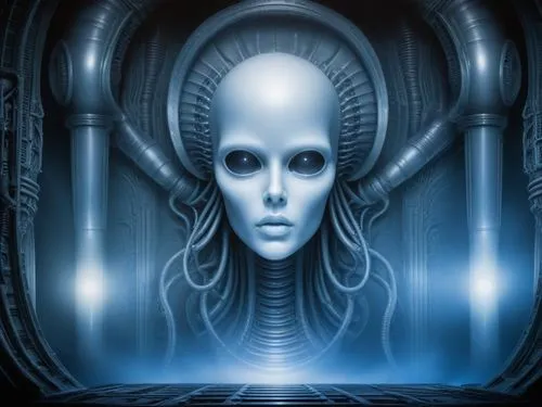 background H.R. Giger influence,a picture of an alien woman surrounded by some pillars,giger,sirian,ufology,argost,ufologist,cortana