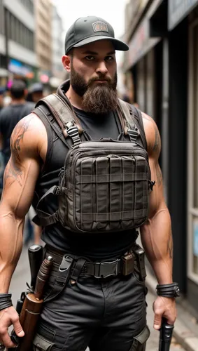 Militiapunk,ballistic vest,bane,bouncer,enforcer,strongman,war machine,crazy bulk,henchman,muscle man,edge muscle,mercenary,merle black,brute,swat,barbarian,muscular,muscular build,aop,bodyguard,kong