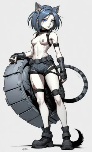 filia,tenryu,cat warrior,nya,tatsuta,monowheel