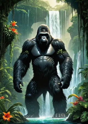 gorilla,haramirez,virunga,shabani,prosimian,silverback,gorillas,silverbacks,tarzan,rilla,gigantopithecus,gorilla soldier,konga,grodd,ape,kuranda,koggala,utan,simian,palmerino,Conceptual Art,Fantasy,Fantasy 12