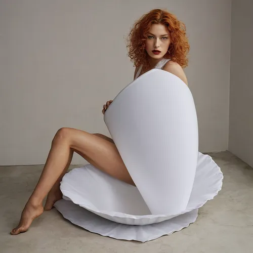 plus-size model,inflatable mattress,bean bag chair,giant white arum lily,cocoon,egg net,harness cocoon,inflatable,plus-size,poached egg,bed sheet,egg white,white pumpkin,mattress pad,egg shell,bean bag,exercise ball,large egg,one-piece garment,goose eggs,Photography,Fashion Photography,Fashion Photography 20