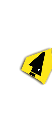 pennant,surfboard fin,danger overhead crane,race track flag,yellow sticker,hooded warbler,race flag,right arrow,finch bird yellow,spirit level,arrow sign,stud yellow,arrow logo,down arrow,lightning bolt,awesome arrow,delta-wing,united states air force,computer mouse cursor,black yellow,Illustration,Retro,Retro 21