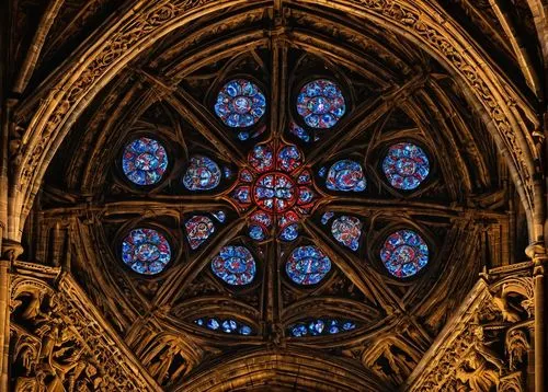 stained glass window,church window,stained glass,church windows,stained glass windows,transept,vaulted ceiling,panel,notredame de paris,image portal,ceiling,metz,york minster,ulm minster,art nouveau frame,vaults,reims,lichfield,beauvais,reredos,Illustration,Black and White,Black and White 19