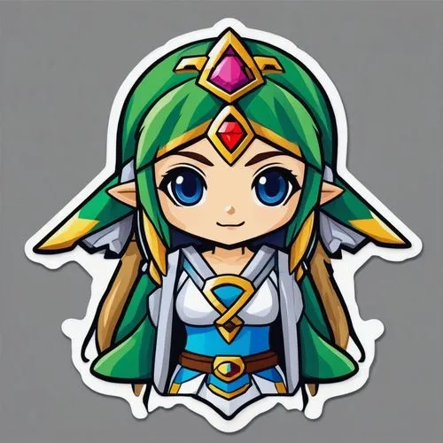 parisa,palla,zerguini,merlakia,chryssa,zelda,Unique,Design,Sticker