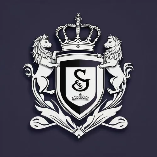 Logo de type maison royale indiquant les initiales S et G en partie centrale, inspiré de la maison royale d’Angleterre, avec des armoiries impériales. ,the logo for soccer team sgg,sgc,sgcc,sge,scg,rs