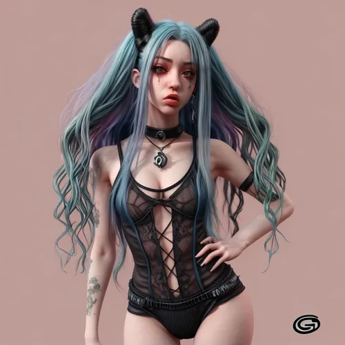 gradient mesh,medusa,artist doll,3d model,ursa,anime 3d,digital painting,marina,zodiac sign gemini,anime girl,3d figure,rubber doll,feline,gray kitty,female doll,3d render,streaming,zodiac sign libra,