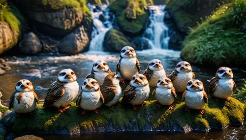 puffins,mandarin ducks,african penguins,penguin parade,penguins,group of birds,falconiformes,pelicans,seabirds,owlets,owls,meerkats,king penguins,arctic birds,a flock of pigeons,wild ducks,water birds,cute animals,rare parrots,loro parque,Photography,General,Fantasy