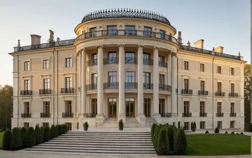 Simple elevation,a beautiful mansion built in a classic style,ritzau,herrenhausen,würzburg residence,schönbrunn castle,bülow palais,palladianism,Photography,General,Natural