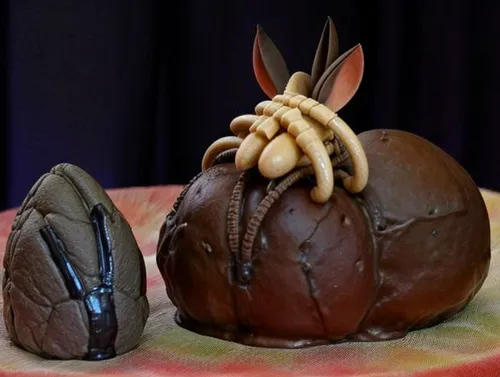 alien easter eggs, easter bunny with alien on head,sorbian easter eggs,easter egg sorbian,colomba di pasqua,chokladboll,easter rabbits,easter eggs brown,calabaza,marzipan figures,lampenpuzergras,marzi