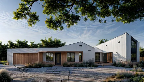 modern house ,white walls to be cladded in black corrugated sheeting,dunes house,timber house,cubic house,modern house,cube house,inverted cottage,housebuilding,garden buildings,eco-construction,resid