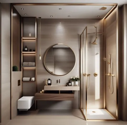 luxury bathroom,modern minimalist bathroom,bath room,vanities,bathroom,interior modern design,ensuite,bagno,beauty room,modern decor,banyo,interior design,interior decoration,search interior solutions,marazzi,3d rendering,gold wall,washroom,brassware,gold stucco frame,Photography,General,Realistic