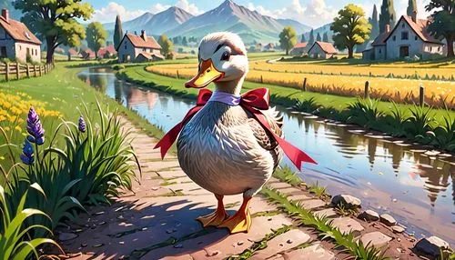 duckburg,gamefowl,storks,stork,geese,water fowl,landfowl,gooseander,rockerduck,donald duck,springtime background,arenanet,bard,branta,greylag,spring background,dodos,game illustration,nile goose,duck bird