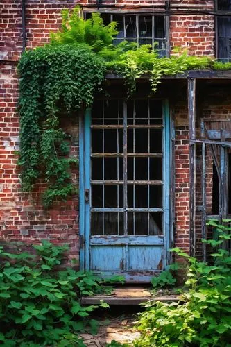 old windows,abandoned building,abandoned place,lost place,old brick building,row of windows,abandoned places,old door,old window,lostplace,dilapidated building,ivy frame,garden door,old factory,abandonments,abandoned house,old factory building,lost places,old barn,windows,Art,Artistic Painting,Artistic Painting 40